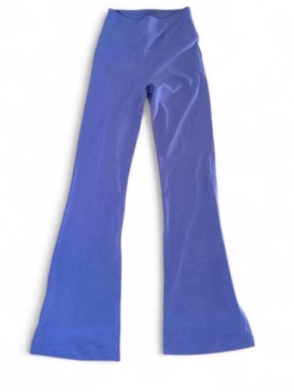 size 6 lululemon groove super high rise flare leggings (wild indigo)